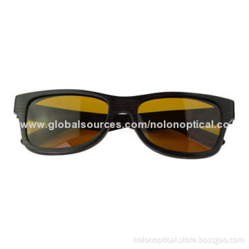 Latest Fashionable Polarized Wooden Sunglasses, Polarized Lens Color